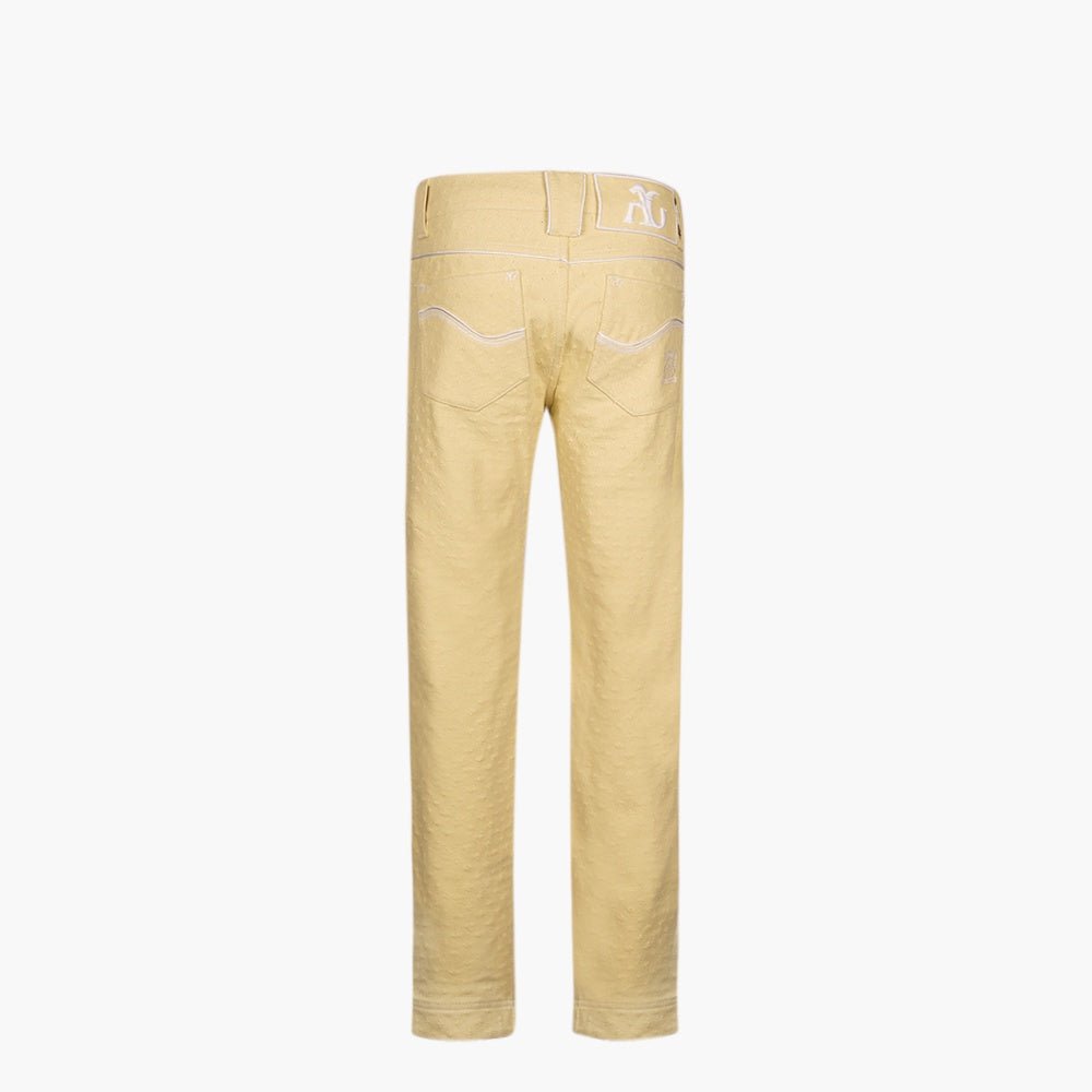 Butter Yellow Alloro Jeans - Angelo Galasso - Luxury Italian Menswear London