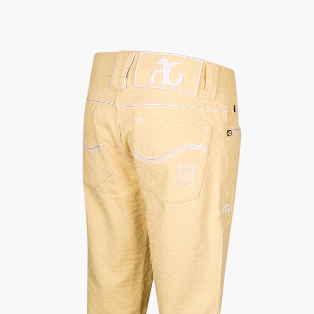 Butter Yellow Alloro Jeans - Angelo Galasso - Luxury Italian Menswear London