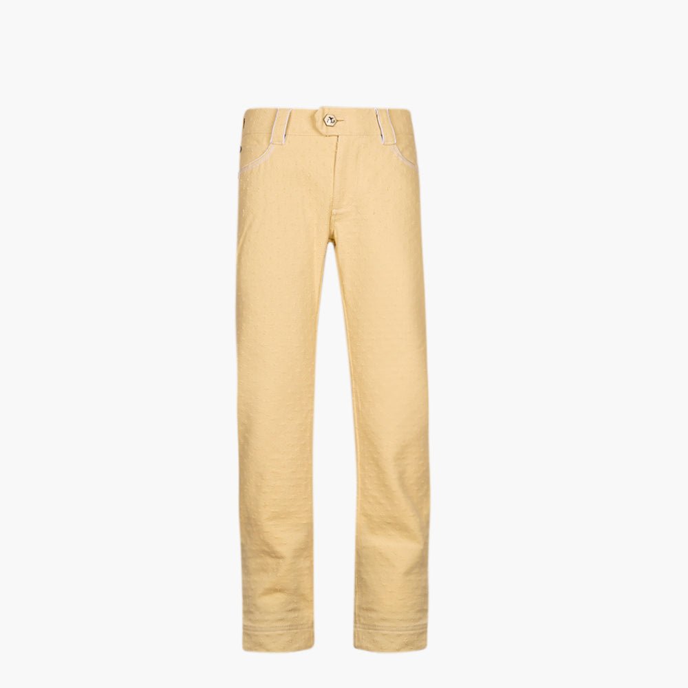 Butter Yellow Alloro Jeans - Angelo Galasso - Luxury Italian Menswear London