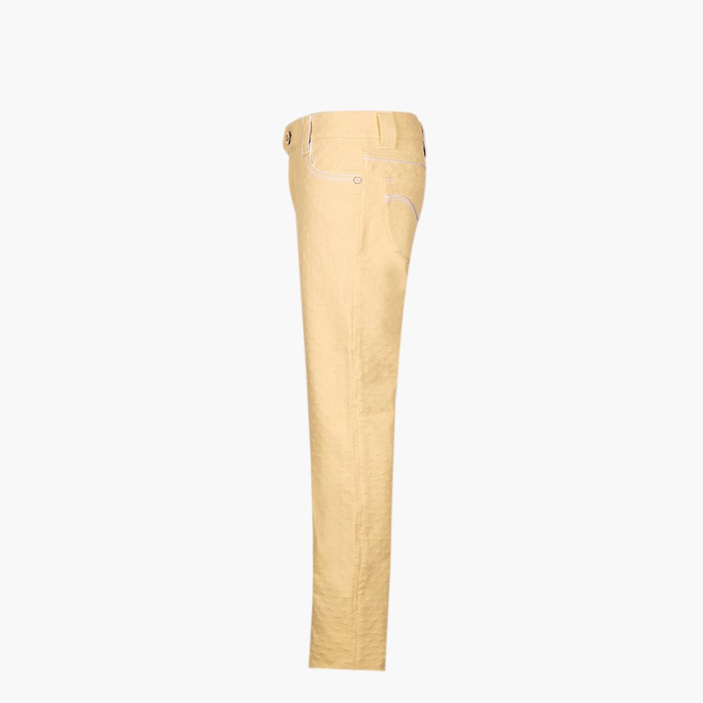 Butter Yellow Alloro Jeans - Angelo Galasso - Luxury Italian Menswear London