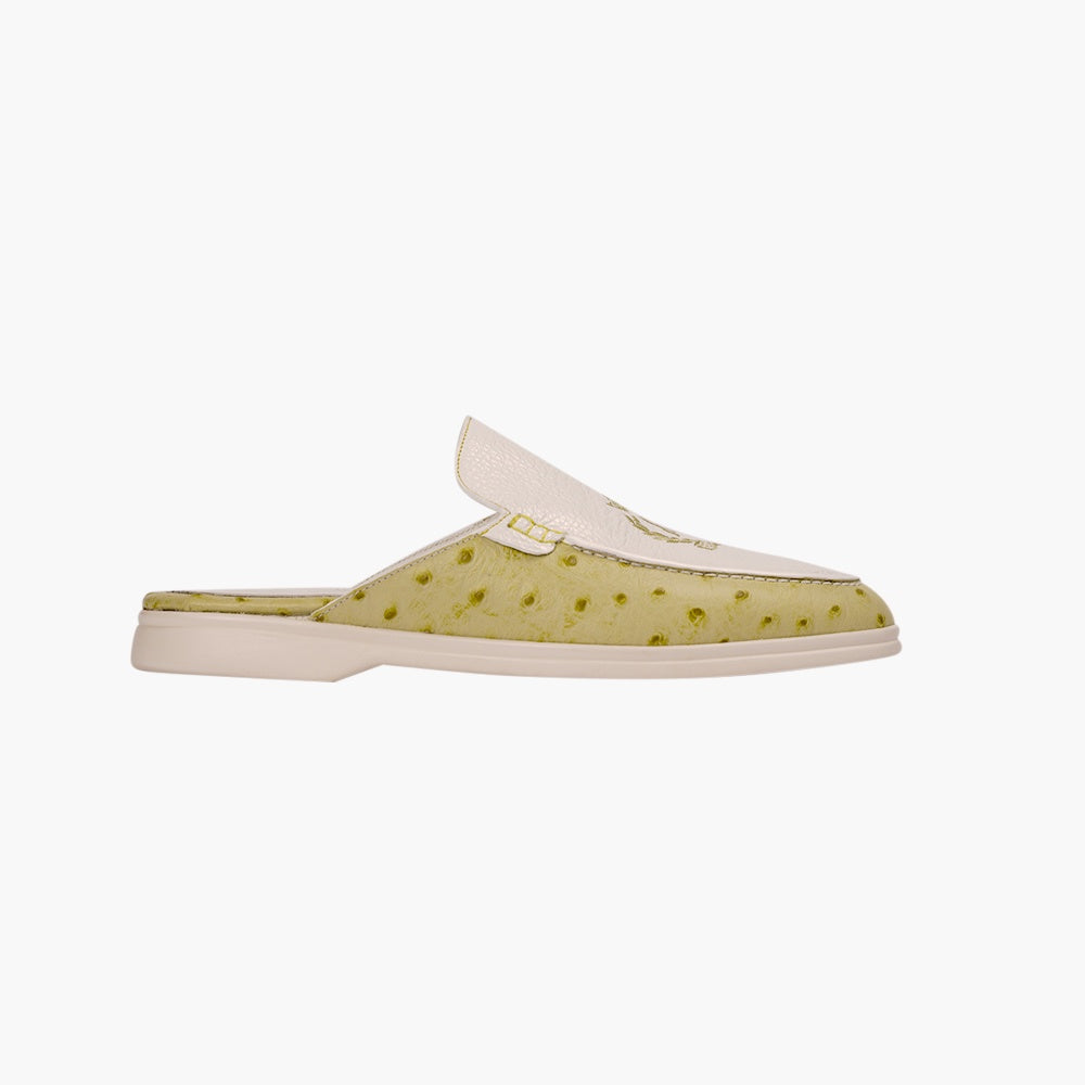 Yellow Lime & White Sabot Shoes