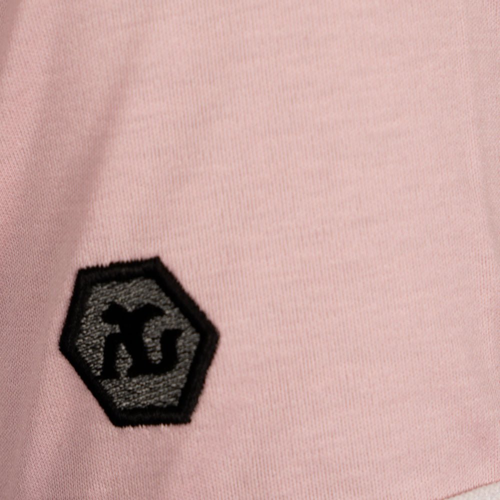 Pink Mao Short-Sleeve Polo with Crown Logo - Angelo Galasso - Luxury Italian Menswear London