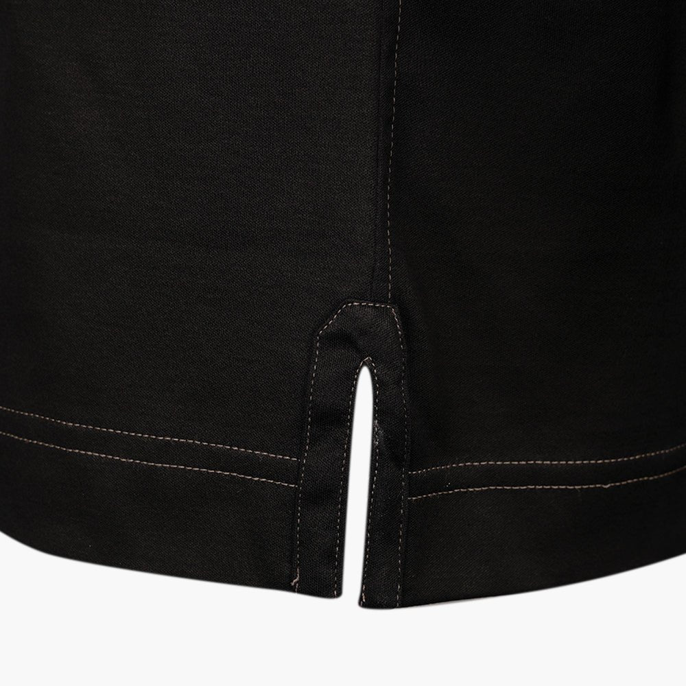Black & Silver Alloro Cotton T-Shirt - Angelo Galasso - Luxury Italian Menswear London