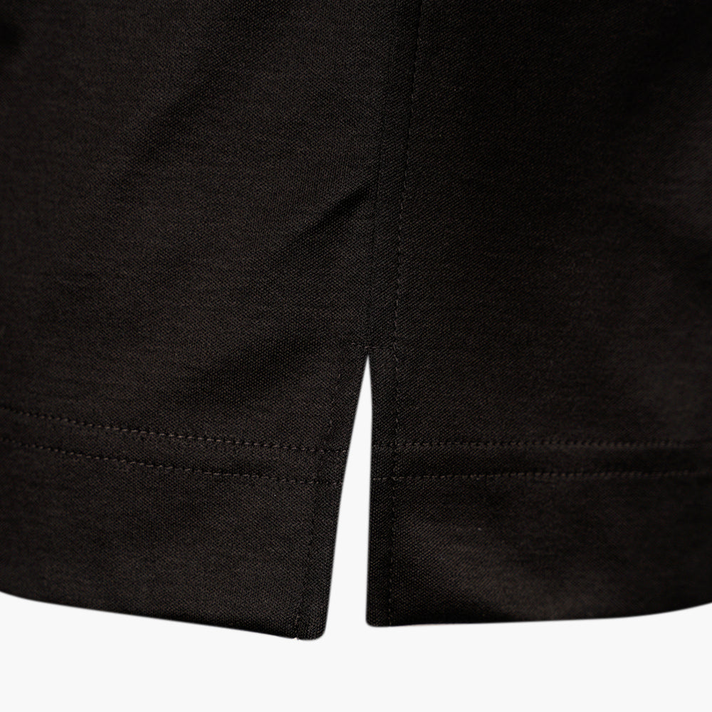 Black T-Shirt with Gold Degradé Crystals