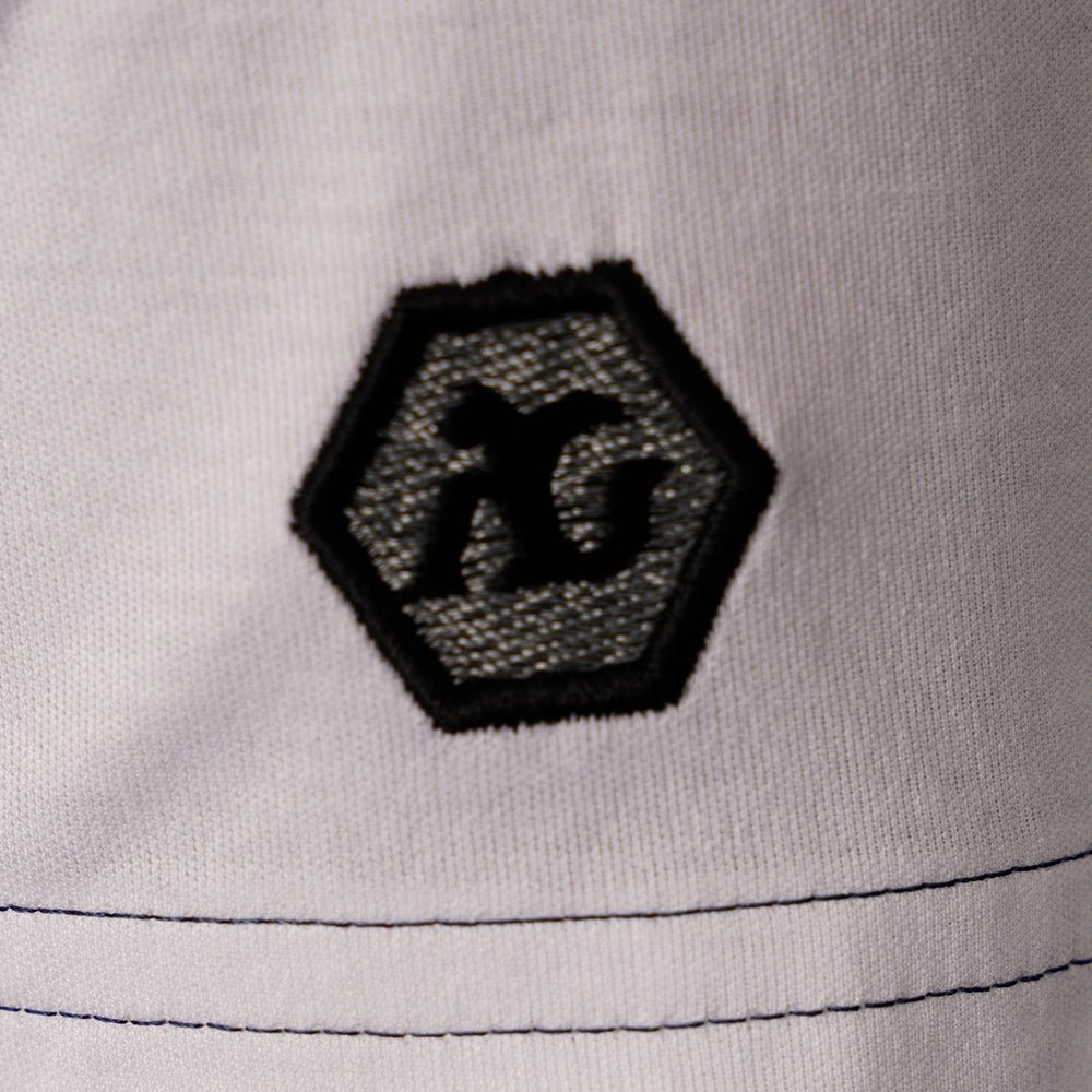 White & Blue Araldica Cotton T-Shirt - Angelo Galasso - Luxury Italian Menswear London
