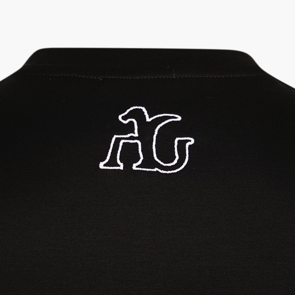 Black & White Total Logo Cotton T-Shirt - Angelo Galasso - Luxury Italian Menswear London