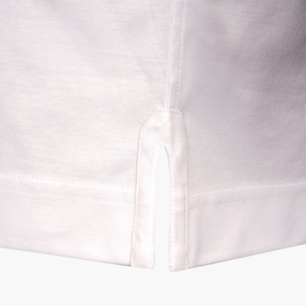 White & Black Total Logo Cotton T-Shirt - Angelo Galasso - Luxury Italian Menswear London