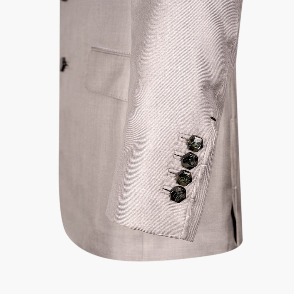 Angelo galasso Grey Crown Silk Blazer - Angelo Galasso - Luxury Italian Menswear London