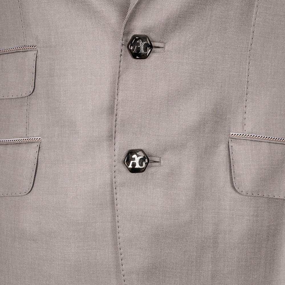 Angelo galasso Grey Crown Silk Blazer - Angelo Galasso - Luxury Italian Menswear London
