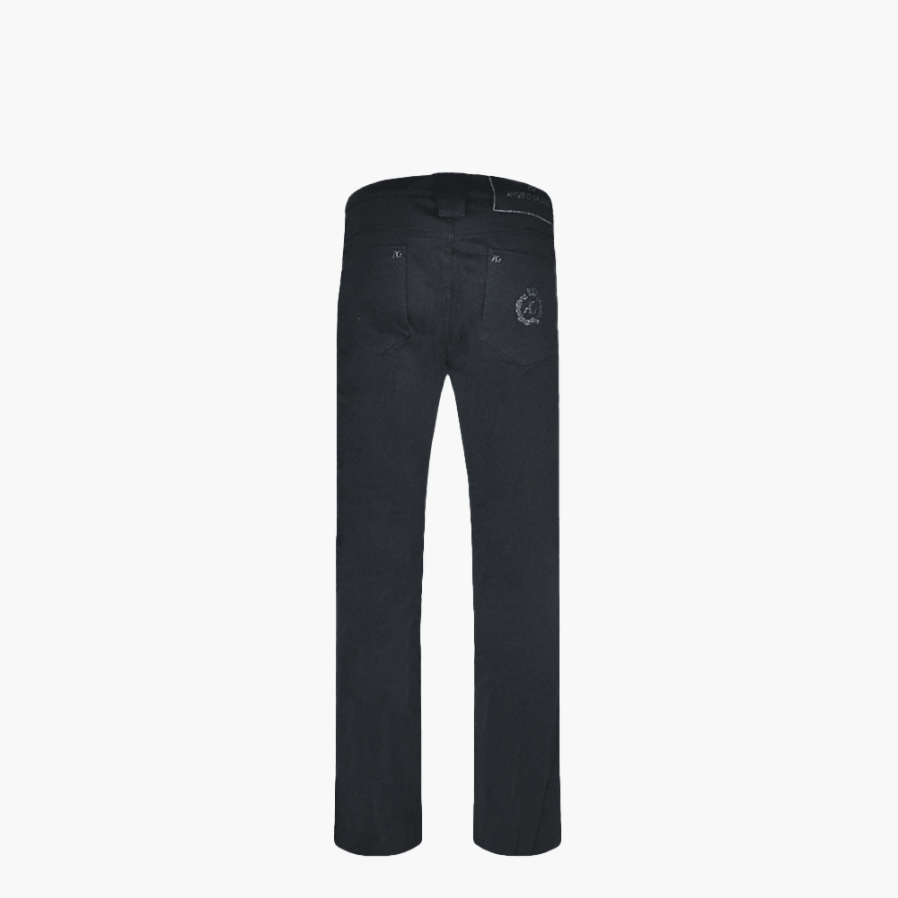 Black & Silver Alloro Jeans - Angelo Galasso - Luxury Italian Menswear London