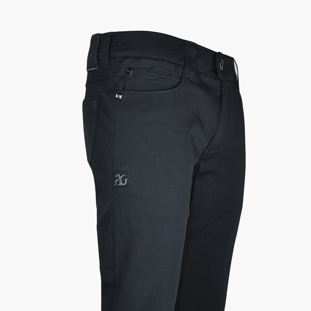 Black & Silver Alloro Jeans - Angelo Galasso - Luxury Italian Menswear London