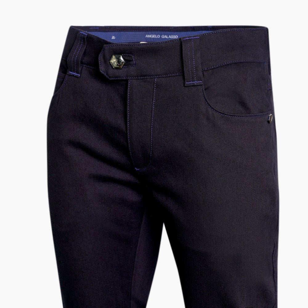 Dark Blue & Blue Alloro Jeans - Angelo Galasso - Luxury Italian Menswear London