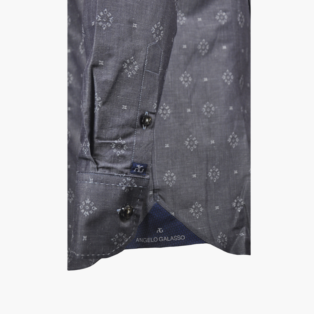 Grey Mao Hand Stitched Shirt