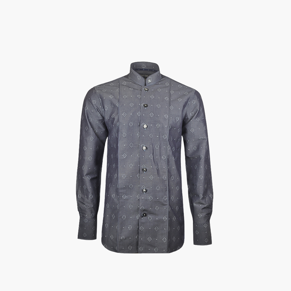 Grey Mao Hand Stitched Shirt