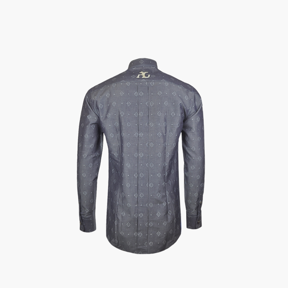 Grey Mao Hand Stitched Shirt