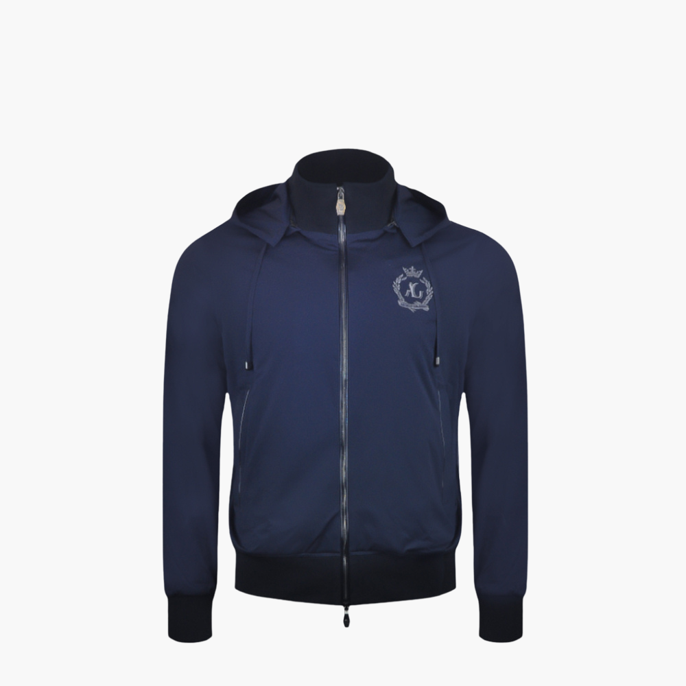 Navy Blue Alloro Logo Tracksuit - B11MR01002