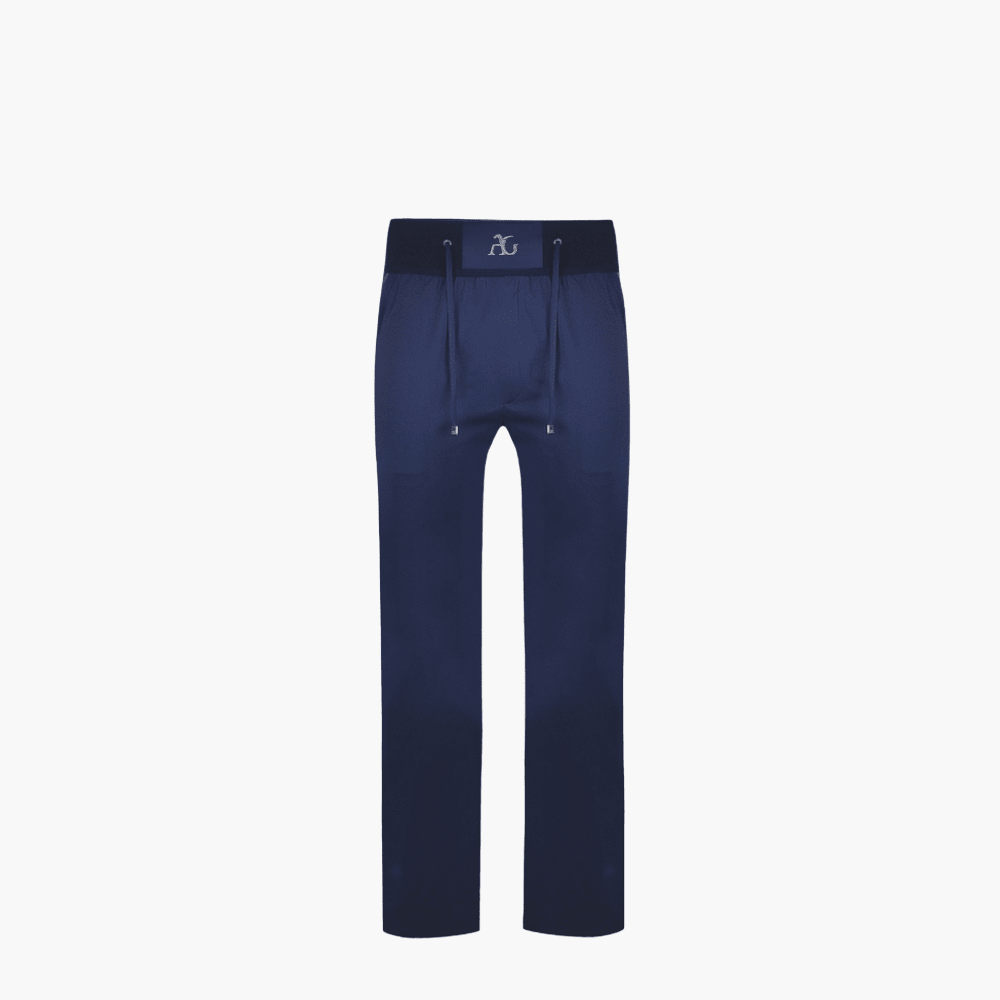 Navy Blue Alloro Logo Tracksuit - Angelo Galasso - Luxury Italian Menswear London