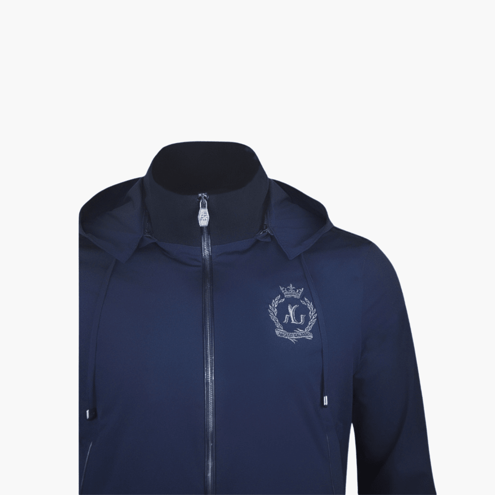 Navy Blue Alloro Logo Tracksuit - Angelo Galasso - Luxury Italian Menswear London