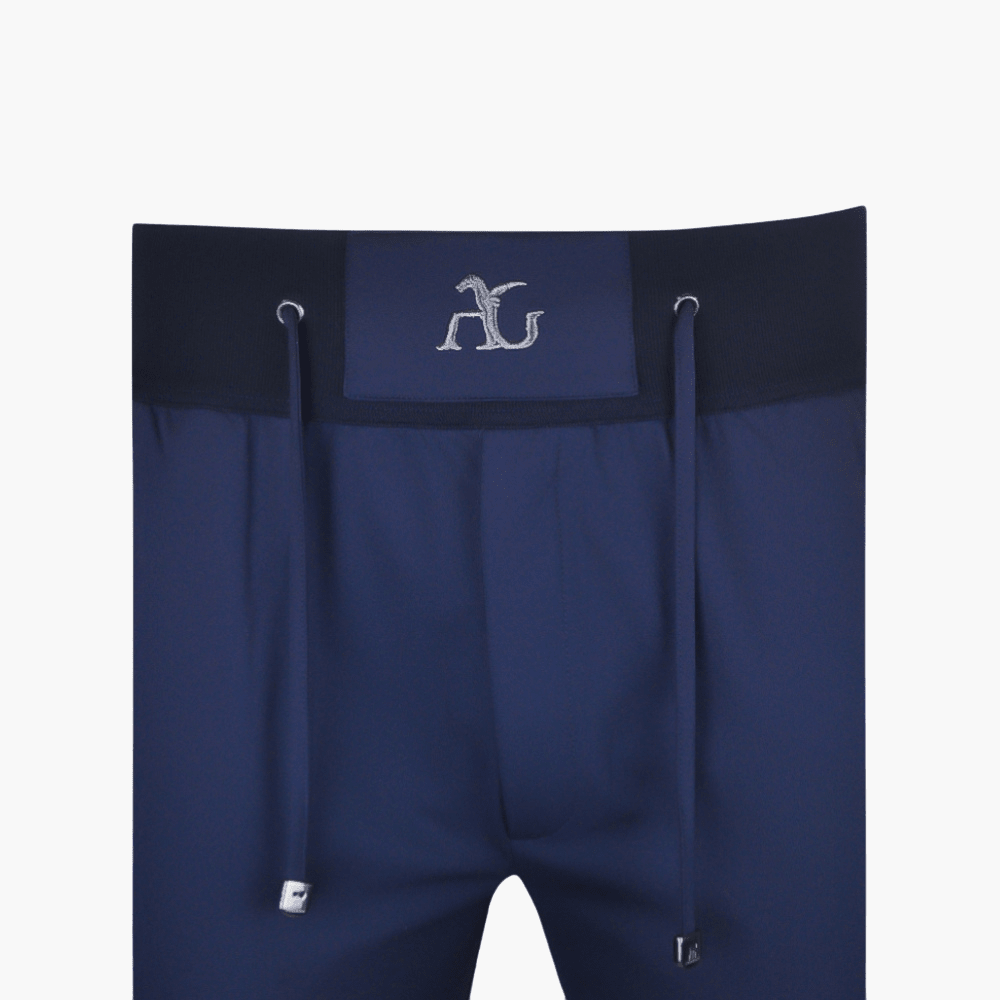 Navy Blue Alloro Logo Tracksuit - Angelo Galasso - Luxury Italian Menswear London