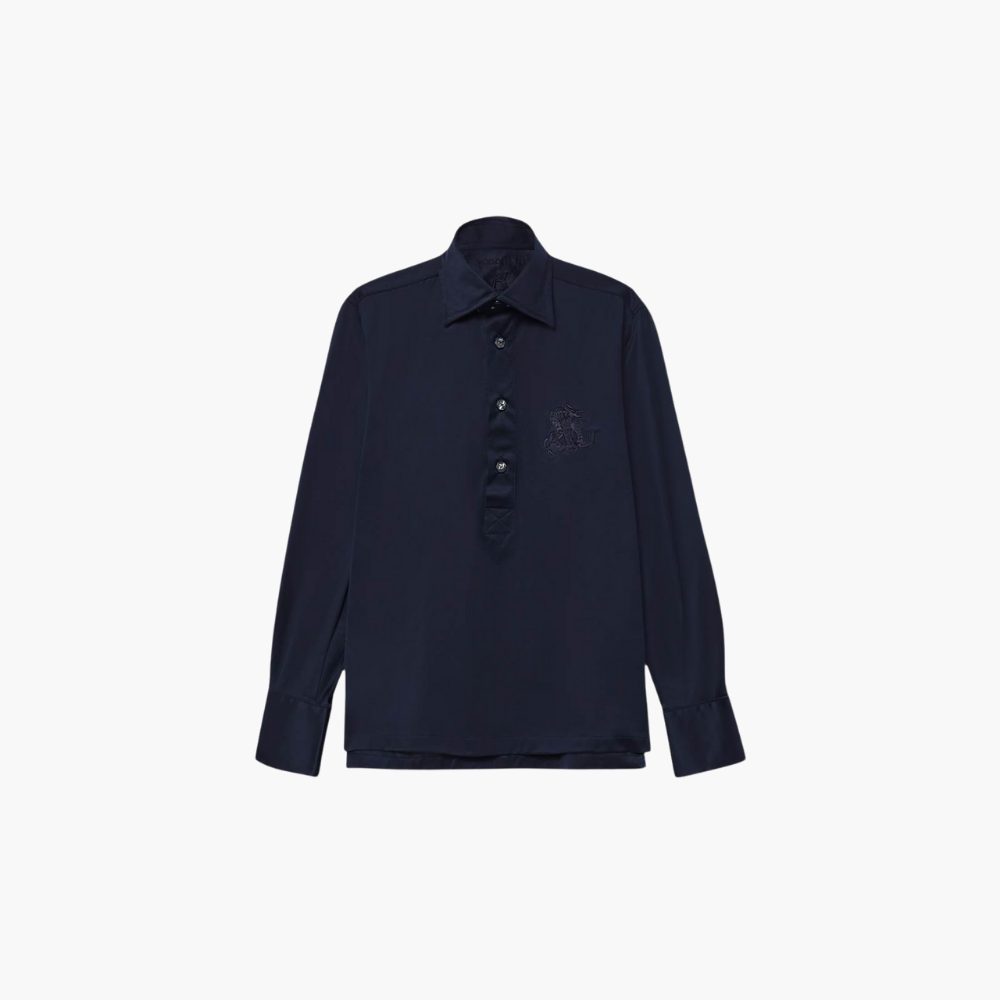 Blue Jersey Shirt Dragoon Polo