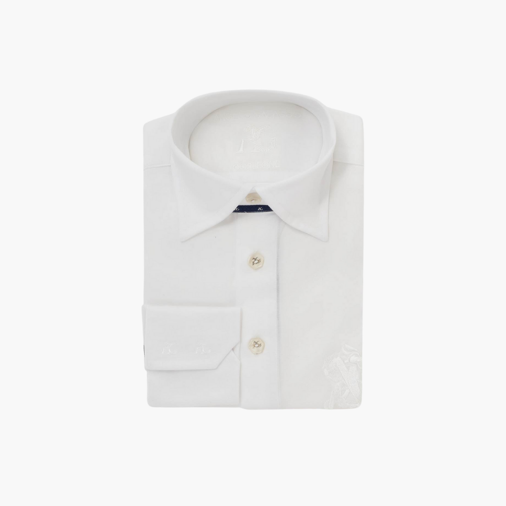 White Jersey Shirt Dragoon Polo - B11MR10030