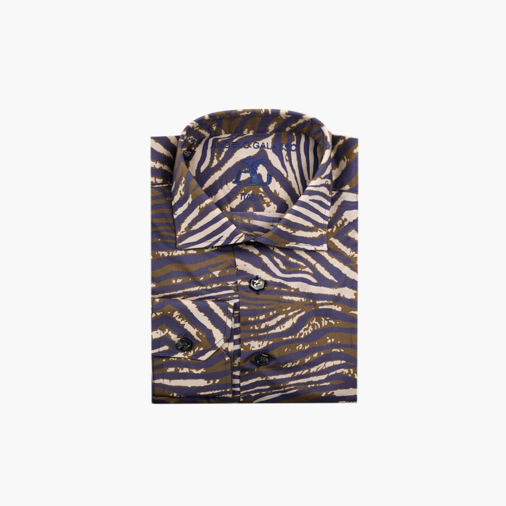 Green Tiger Print Italia Shirt