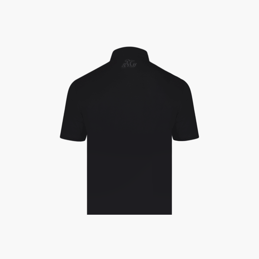 Black Short Sleeves Dragoon Polo -