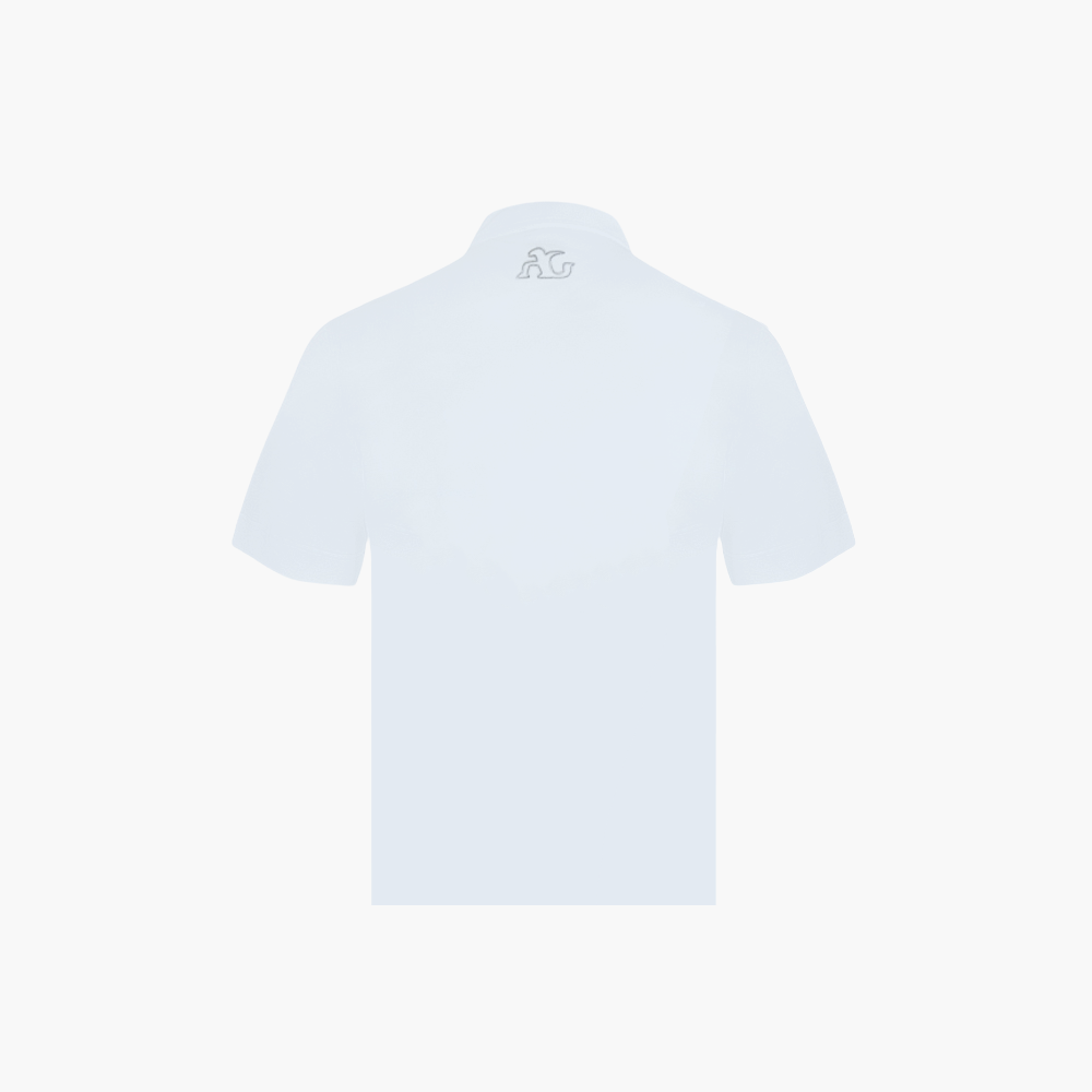 White Short Sleeves Dragoon Polo - B11MR35001