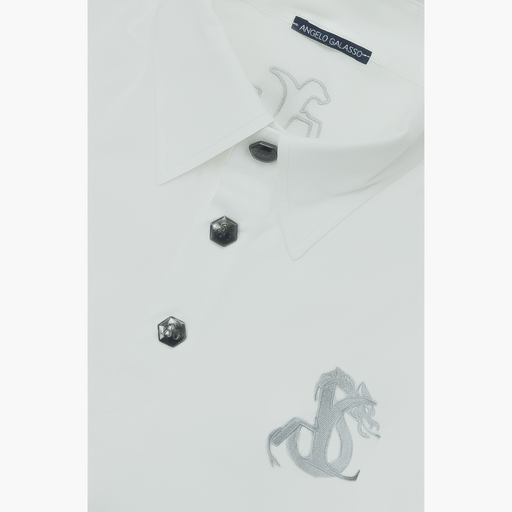White Short Sleeves Dragoon Polo - B11MR35001