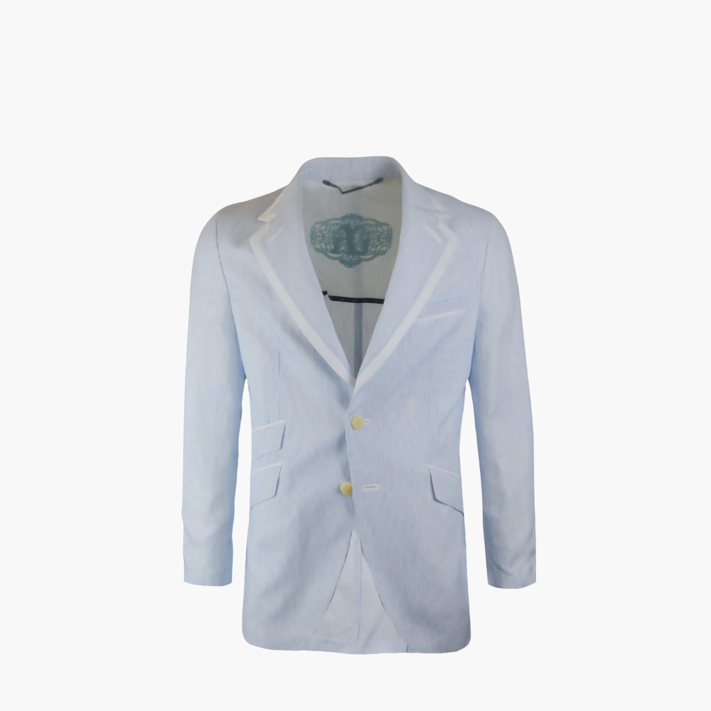 Light Blue Linen Blazer