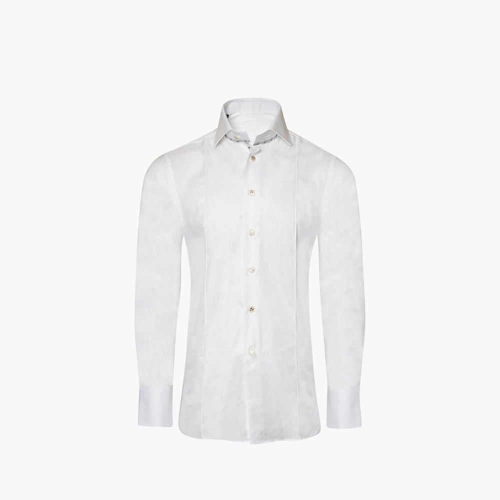 White Classic Nevada Mason Shirt - Angelo Galasso - Luxury Italian Menswear London