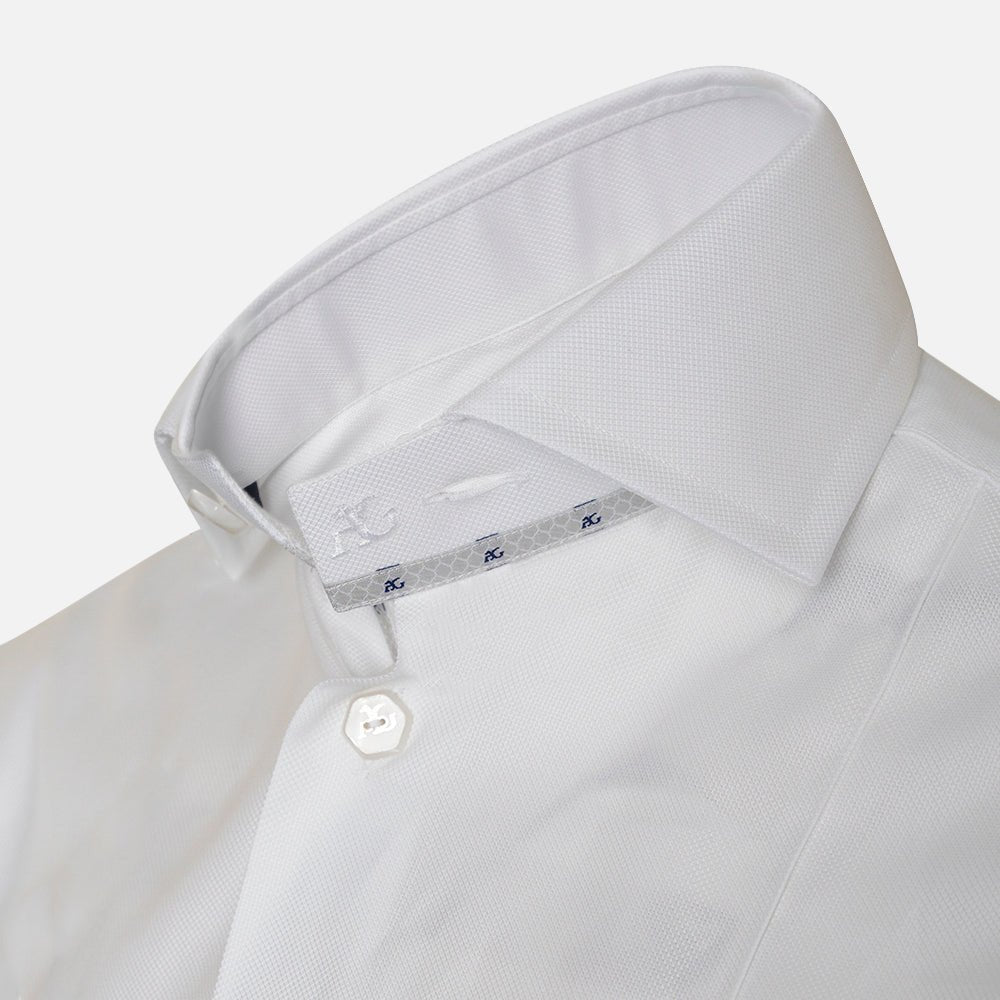 White Classic Nevada Mason Shirt - Angelo Galasso - Luxury Italian Menswear London