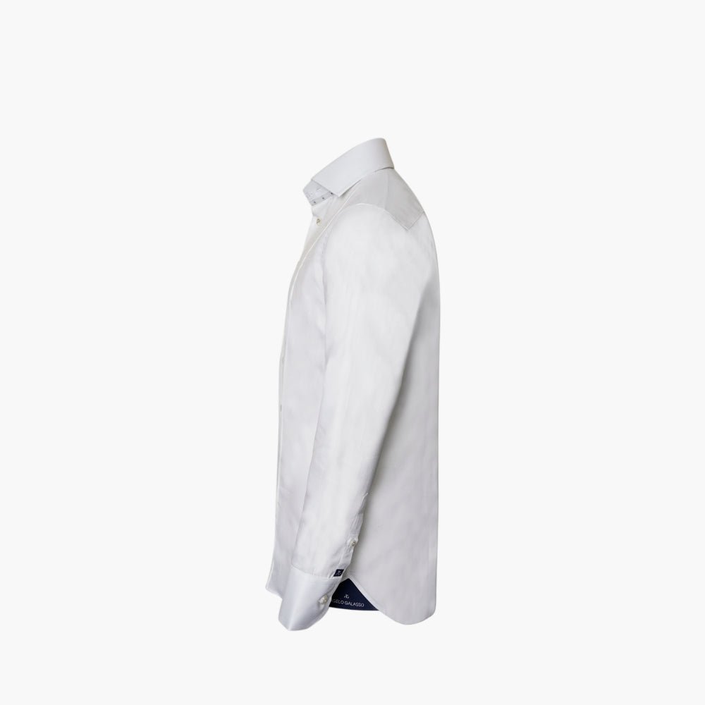 White Classic Nevada Mason Shirt - Angelo Galasso - Luxury Italian Menswear London