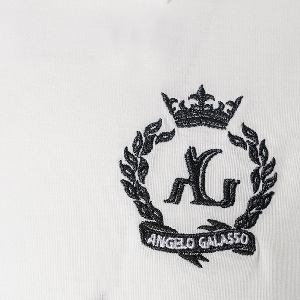 White Jersey Alloro Polo - AGTPLOCO01