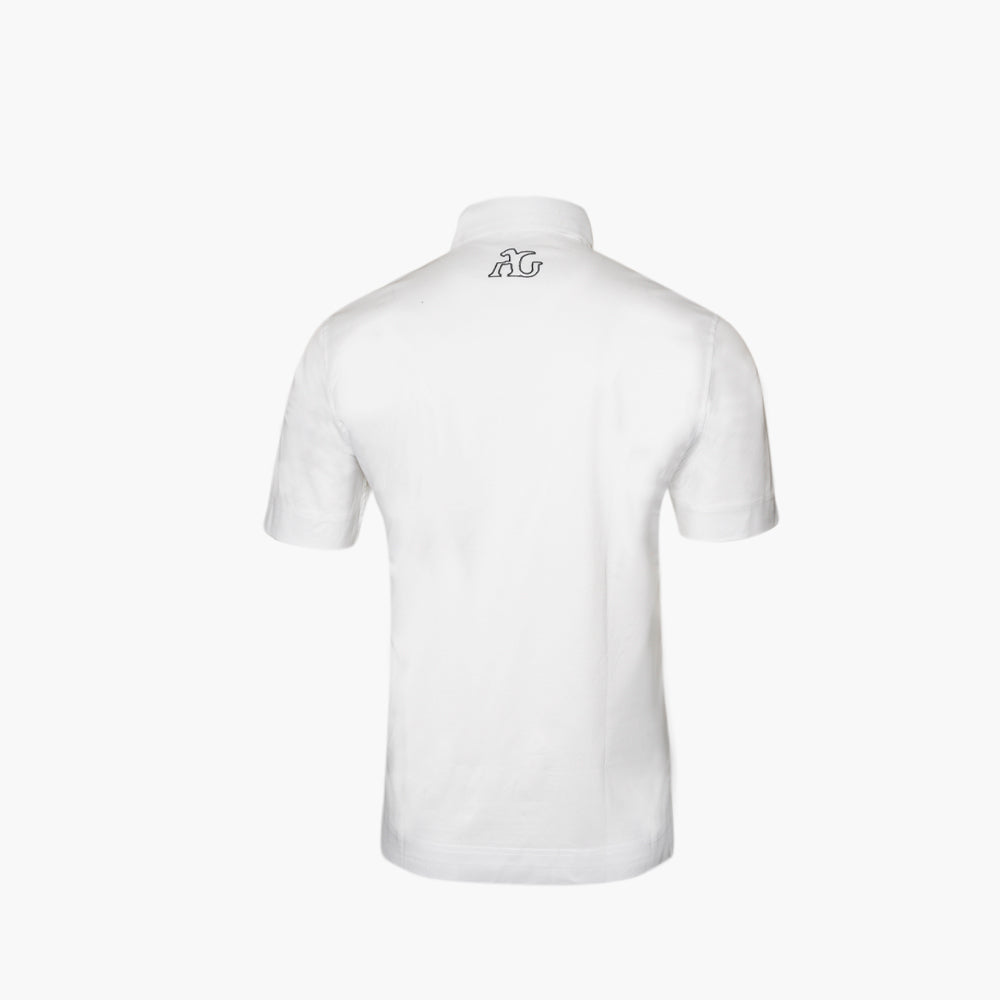 White Jersey Alloro Polo - AGTPLOCO01