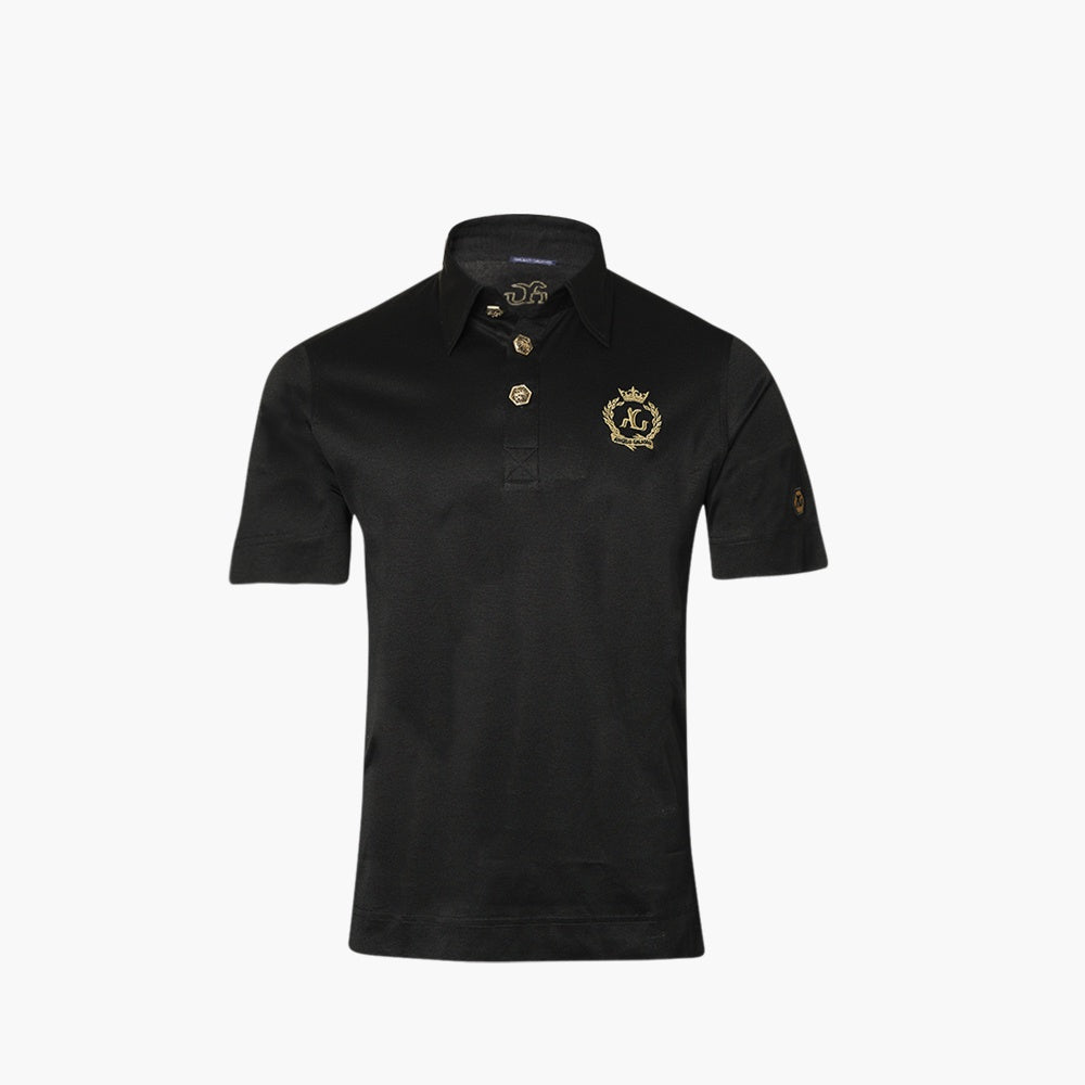 Black Jersey Alloro Polo - AGTPLOCO01