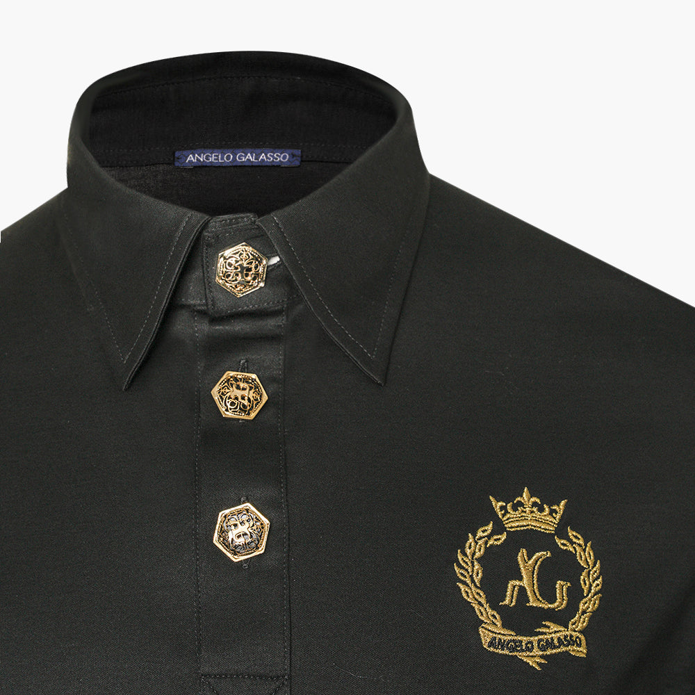 Black Jersey Alloro Polo - AGTPLOCO01