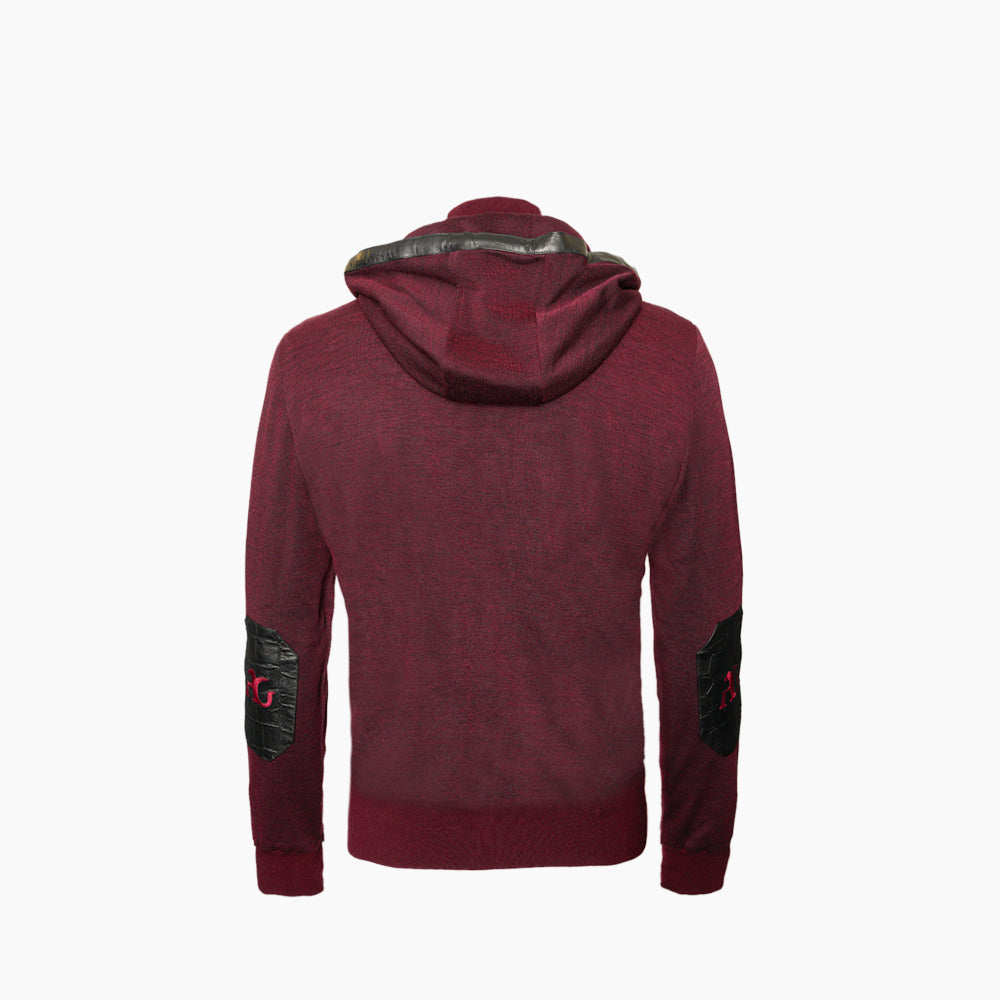 Burgundy & Black  Nappa  AG Tracksuit - AG24W8TRA01