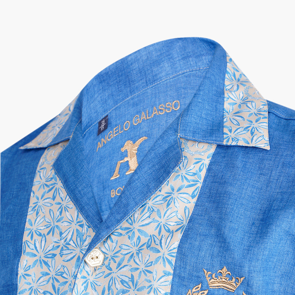 Blue & Beige Alloro Loungewear Set - AG25S1HAS43