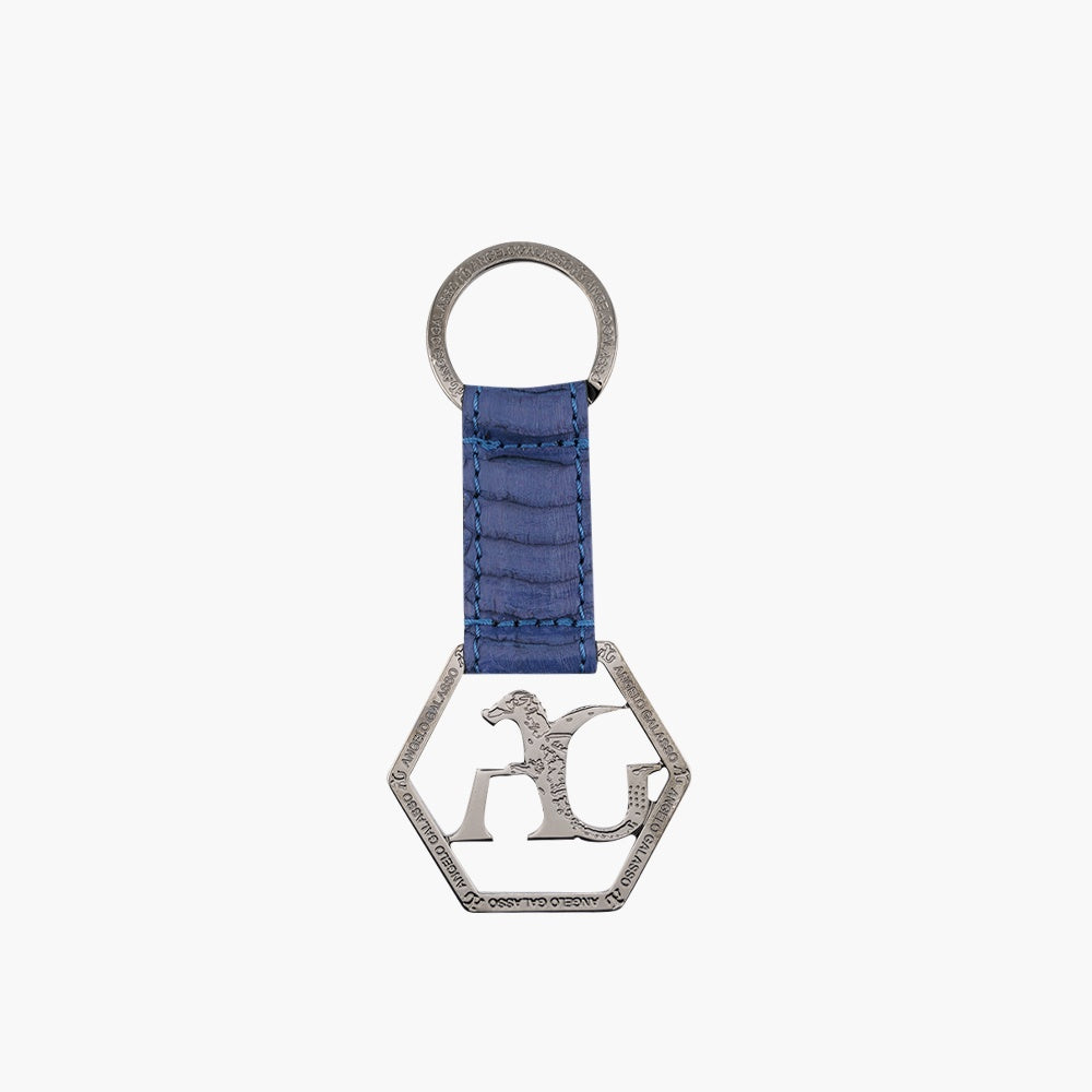 Blue Silver Keychain