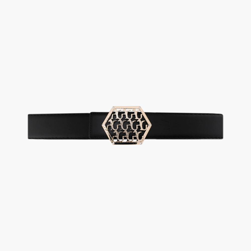 Gold Interlock AG Calfskin Belt