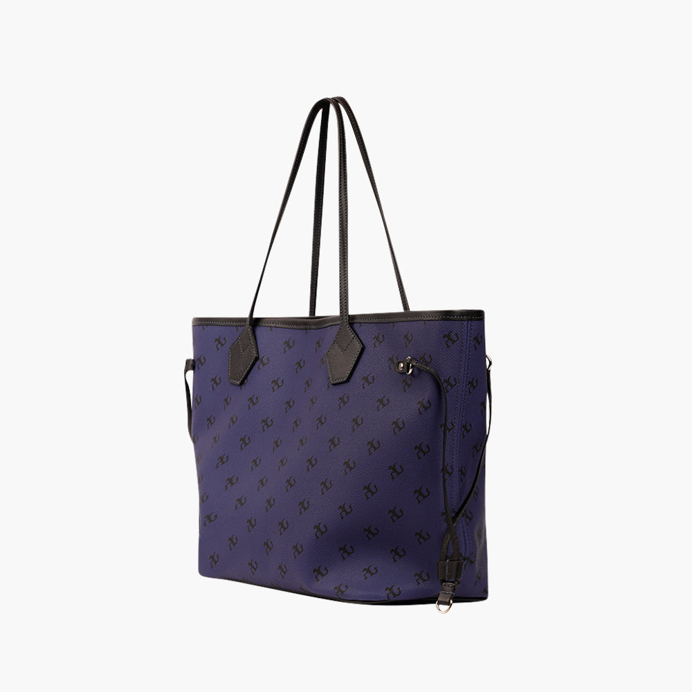 AG Monogram Electric Blue Tote Bag