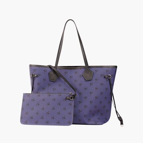 AG Monogram Electric Blue Tote Bag