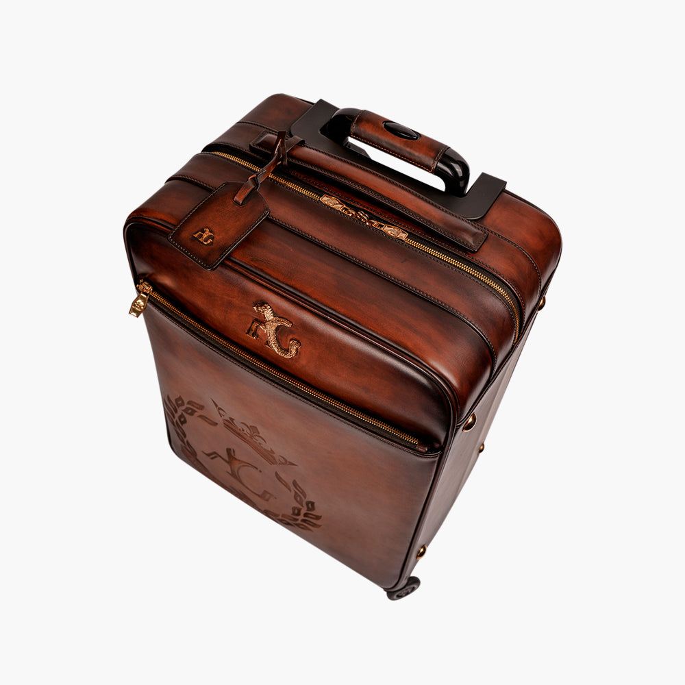 Brown Leather Cabin Trolley