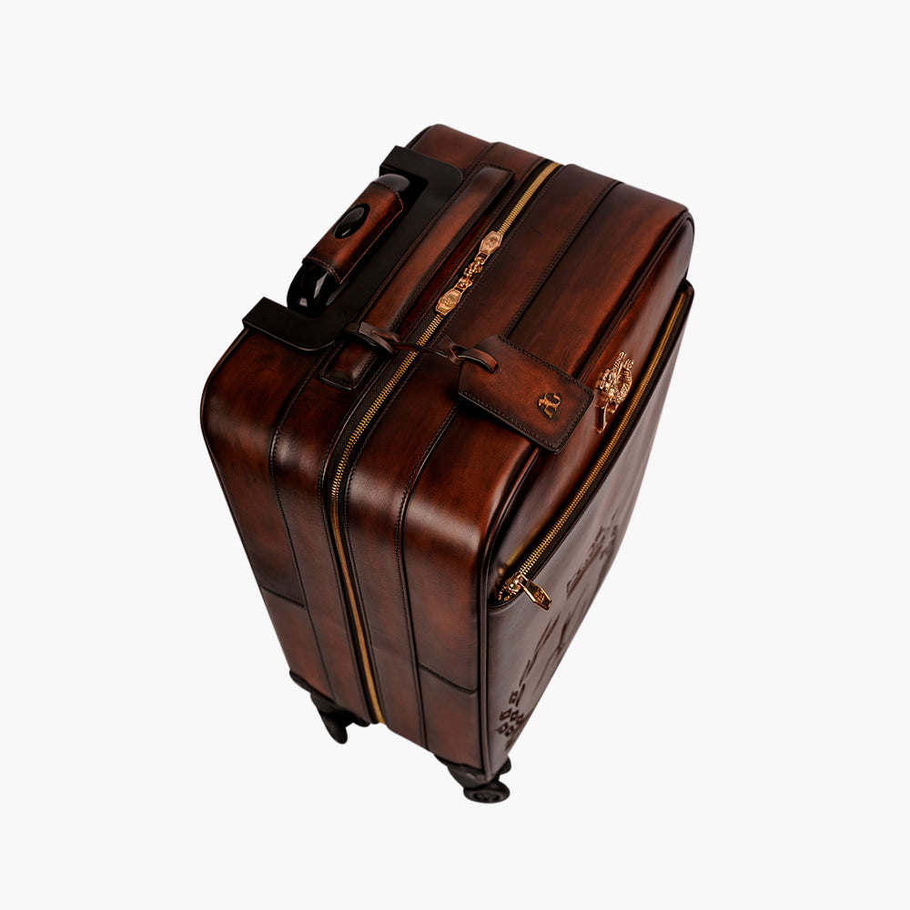 Brown Leather Cabin Trolley