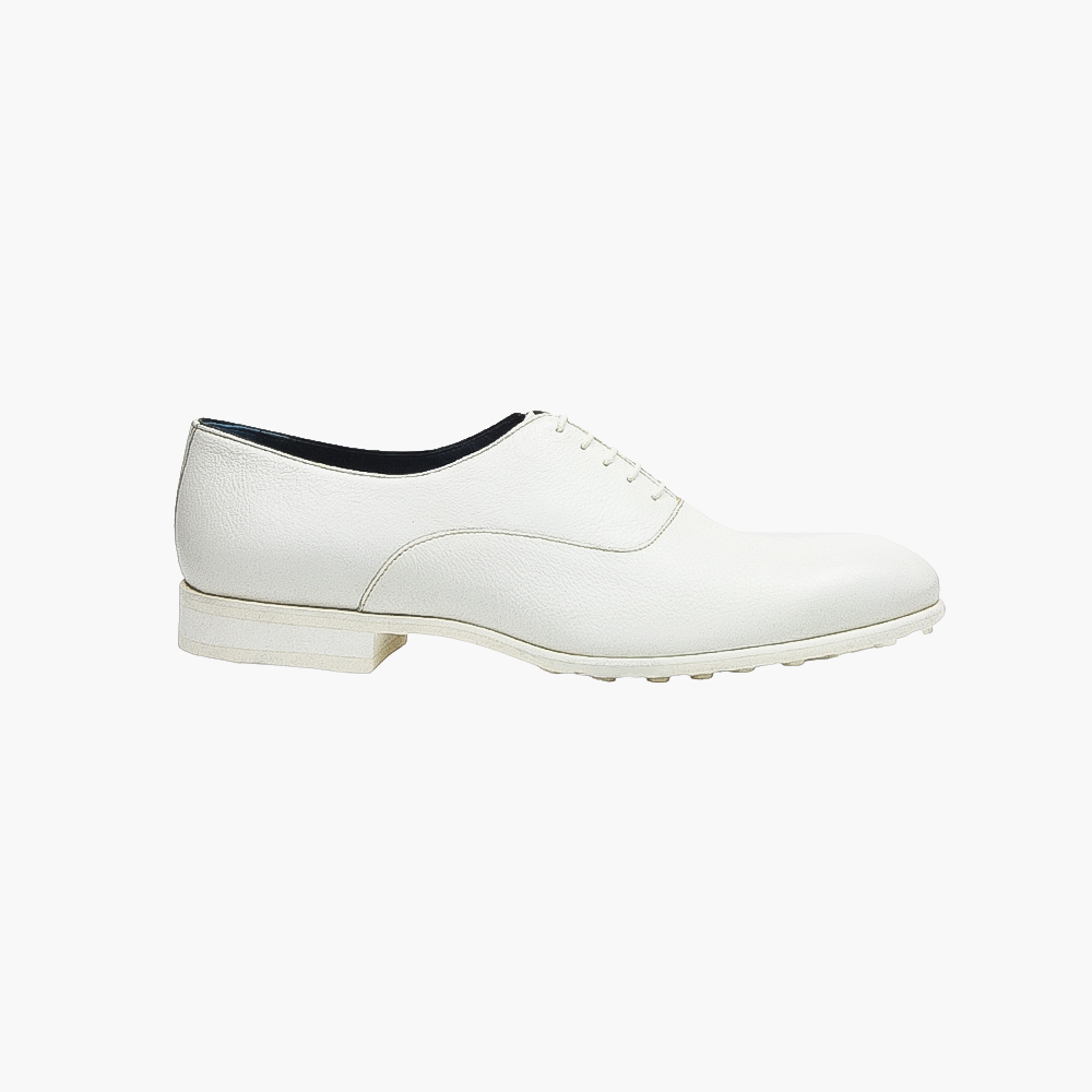White Lace-up Oxford Shoes