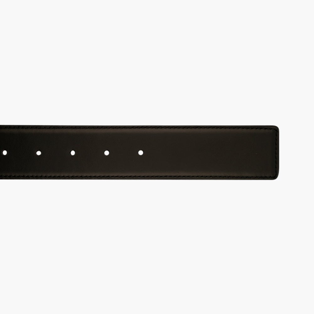 Gold Interlock AG Calfskin Belt - Angelo Galasso - Luxury Italian Menswear London