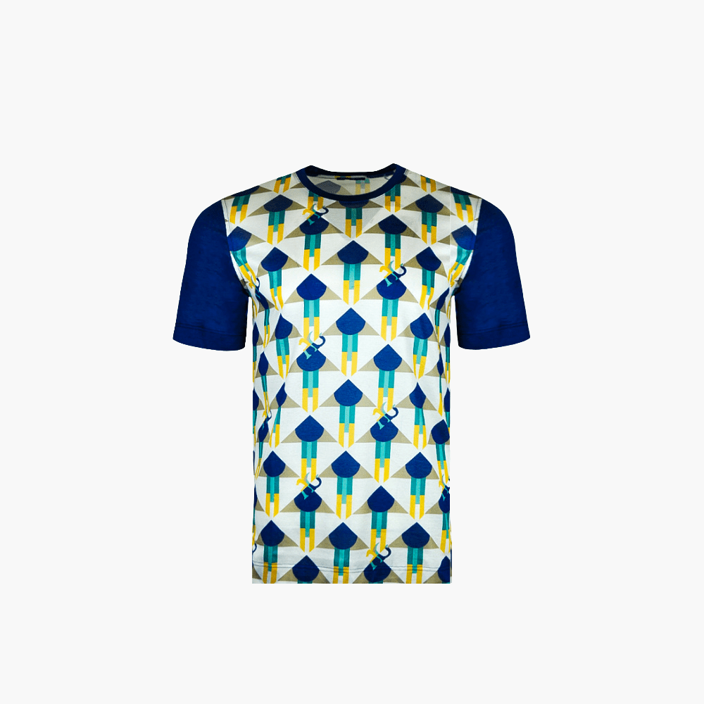 Optical Custom AG Print T-Shirt - Angelo Galasso - Luxury Italian Menswear London