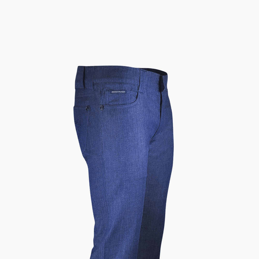 Blue Jeans with Araldica Crest - Angelo Galasso - Luxury Italian Menswear London