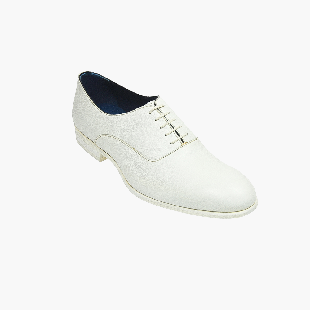 White Lace-up Oxford Shoes